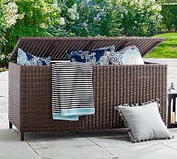 Torrey Wicker Outdoor Storage Trunk (60&quot;)