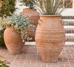 Sienna Fiber Stone Outdoor Planters