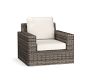 Torrey Wicker Square Arm Swivel Outdoor Lounge Chair