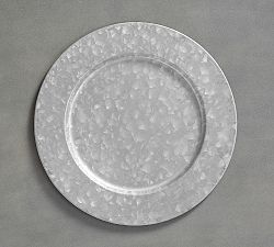 Galvanized Metal Charger Plate