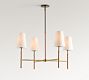 Harrison Leather Wrapped Round Chandelier (36&quot;)