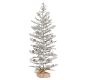 Lit Faux Snowy Pine Trees