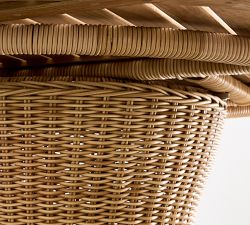 Westport Wicker Round Outdoor Dining Table (48&quot;)