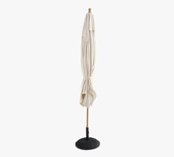 10' Rectangular Outdoor Patio Umbrella &ndash; Teak Frame&#8203;