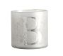 Alphabet Mercury Glass Scented Candles - Frosted Pine