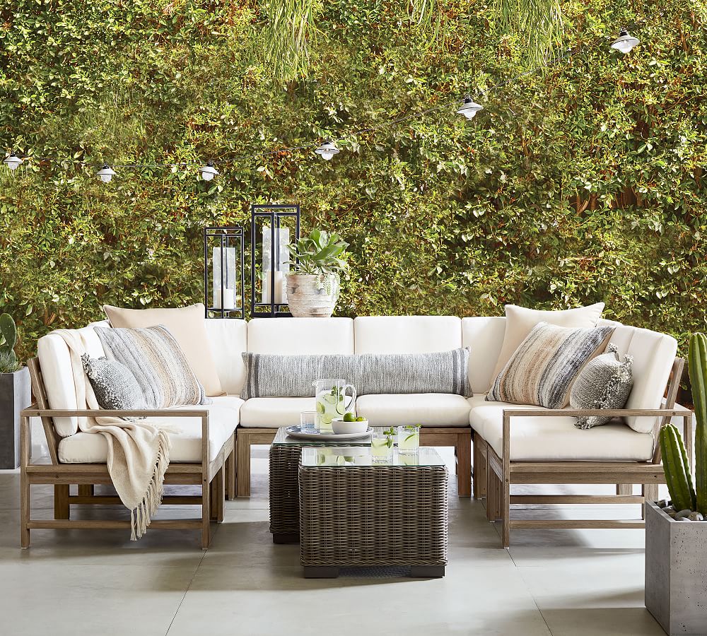 Indio Eucalyptus 8-Piece Outdoor Sectional (105&quot;)