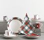 Stewart Plaid Stoneware Dinner Plates - Set of 4