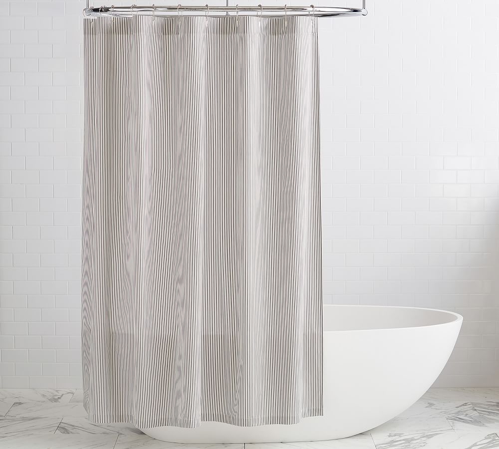 Wheaton Striped Organic Shower Curtain