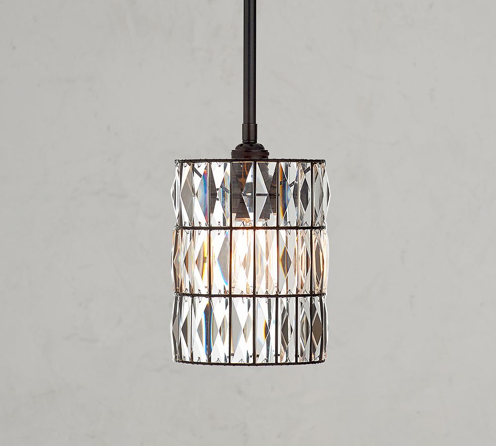 Adeline Crystal Pole Pendant (7&quot;)