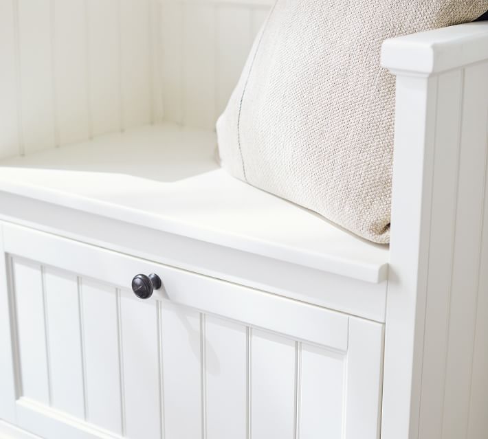 Aubrey Entryway Storage Bench Dutch White Pottery Barn