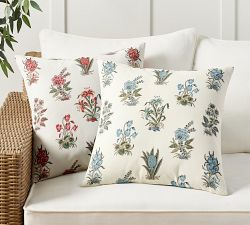 Camille Reversible Botanical Outdoor Pillow
