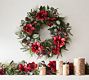 Faux Amaryllis &amp; Pinecones Wreath &amp; Garland