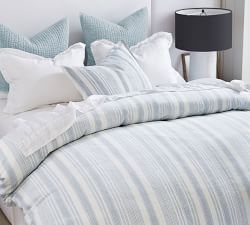 Hawthorn Striped Cotton Duvet Cover