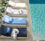 Indio Eucalyptus Modern Platform Outdoor Single Chaise Lounge