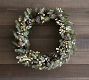 Lit Faux Frozen Pine & White Berry Wreath &amp; Garland