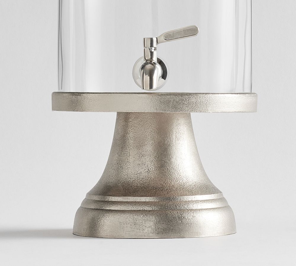 Rustic Silver Drink Dispenser Stand