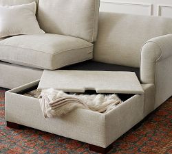 Townsend Roll Arm Reversible Chaise Sectional - Storage Available (102&quot;)