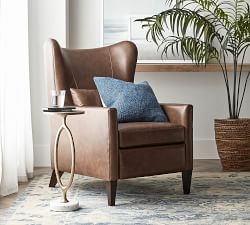 Champlain Square Arm Leather Recliner