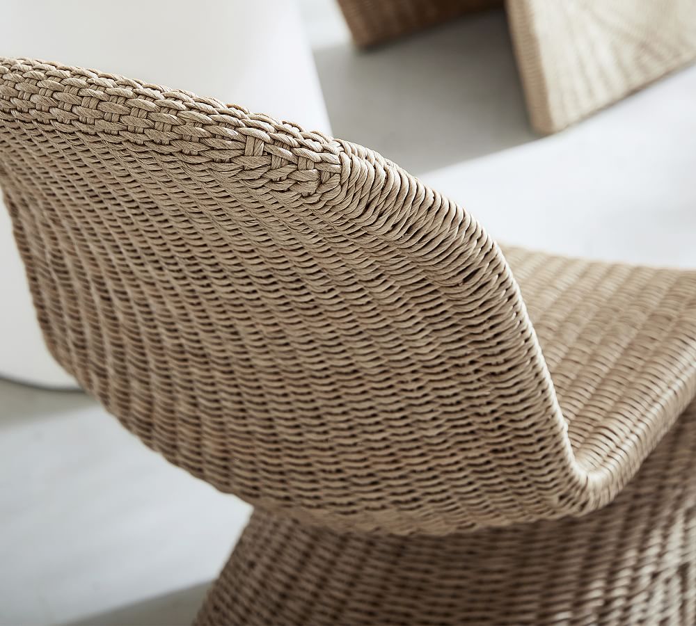 Encinitas Wicker Outdoor Dining Chair - Pottery Barn