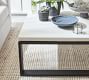 Malibu Metal &amp; Concrete Rectangular Outdoor Coffee Table (40&quot;)