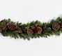 Pine &amp; Lotus Pod Wreath &amp; Garland