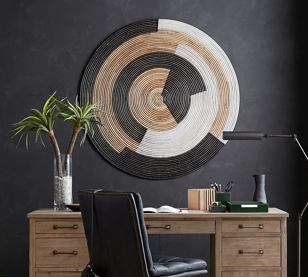 Sierra Handwoven Rattan Disc Wall Art