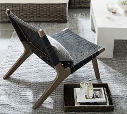Open Box: Abbott FSC&#174; Acacia Woven Outdoor Lounge Chair