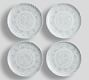 Chambray Tile Outdoor Melamine Dinner Plates - Set of 4