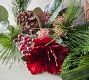 Faux Amaryllis &amp; Pinecones Wreath &amp; Garland