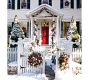 Faux Pine Ornament Wreath &amp; Garland - Red &amp; Silver
