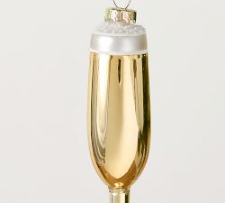 Gold Champagne Glass Ornament