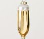 Gold Champagne Glass Ornament