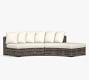 Huntington Wicker Rounded Outdoor Sectional (137&quot;)