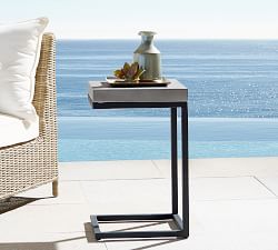 Sloan 15&quot; Concrete &amp; Iron Outdoor C-Table
