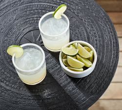 Stripe Rim Outdoor Drinking Glasses