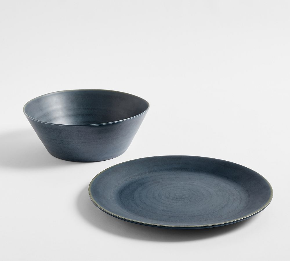 Larkin Outdoor Melamine Serving Bowl & Platter Set