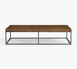 Malcolm 72" Rectangular Grand Coffee Table, Glazed Pine