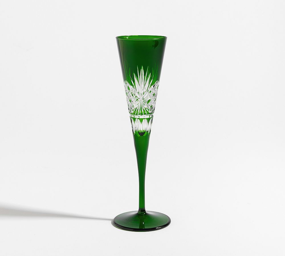Antique Cut Champagne Flutes