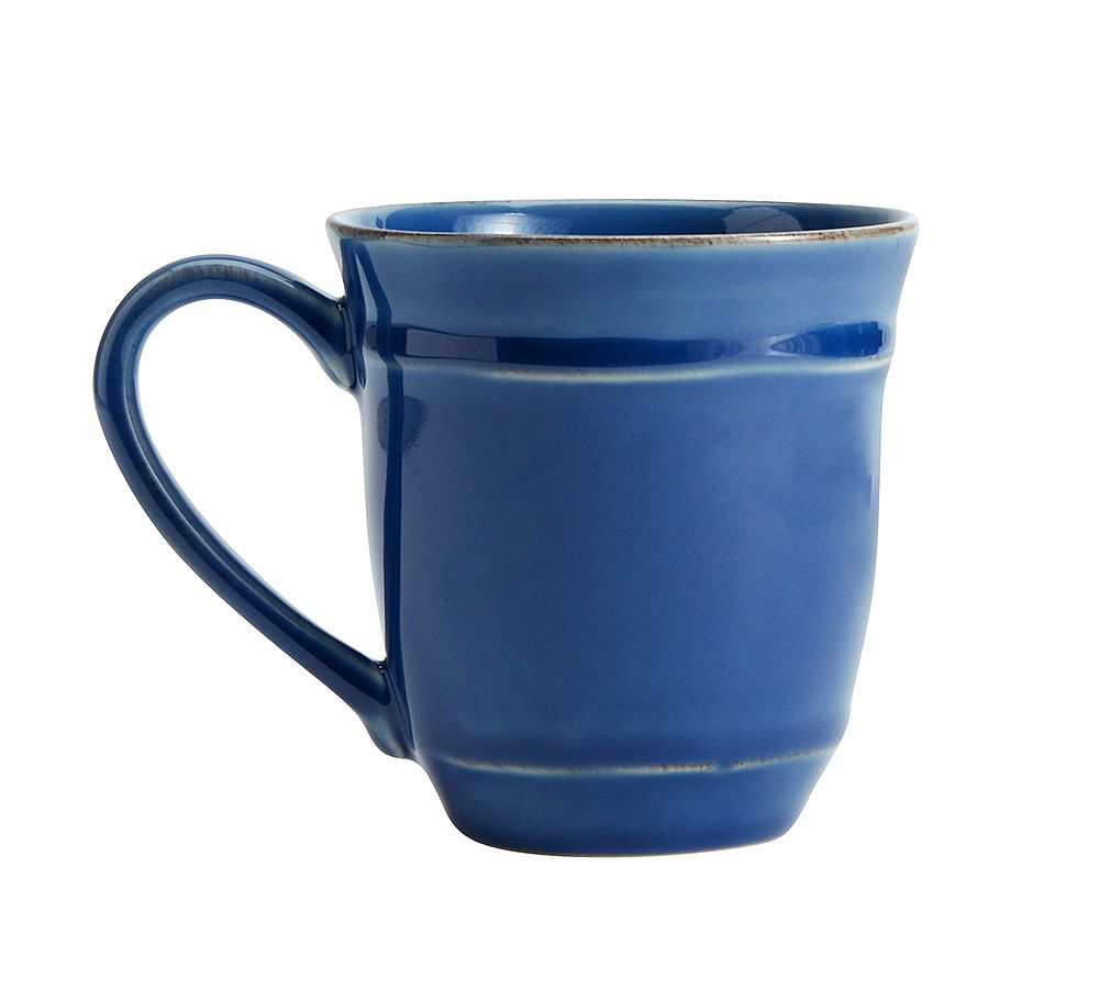 Cambria Handcrafted Stoneware Mugs- Ocean Blue Set of 4