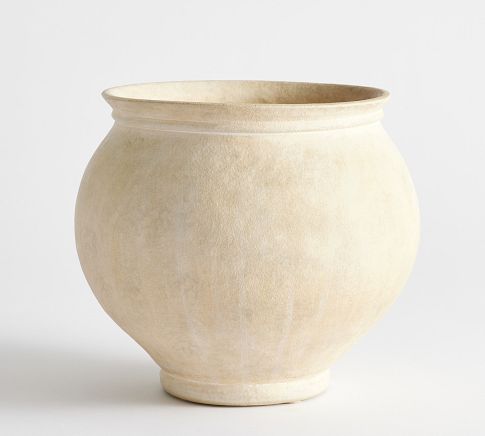 Natural Short Vase - 9"H