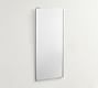 Kensington Rectangular Slim Mirror, Chrome, French Cleat Mount
