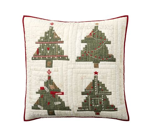 Arden Tree Applique Quilted Sham, Euro