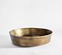 Antiqued Metal Deep Bowl, Gold