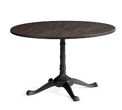 Rae Dining Table, Rustic Wood, 48.5"D