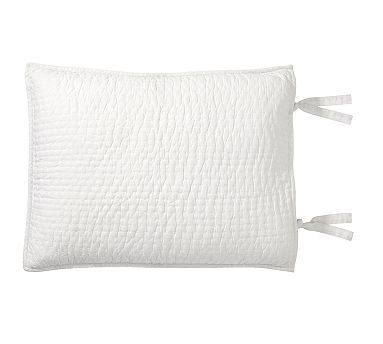 Pick-Stitch Handcrafted Cotton Linen Quilted Sham