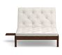 Universal Double Chaise Cushion:REMOVABLE , Natural Sunbrella&#0174;