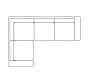 Right Loveseat + Corner + Left Armchair