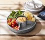 Galvanized Metal Multi Section Serving Platter