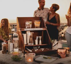 Classic Bar Cabinet &amp; Mixologist Tool Set