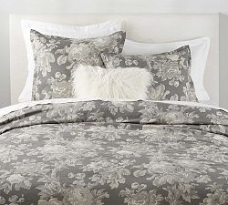 Erma Floral Print Cotton Duvet Cover &amp; Shams